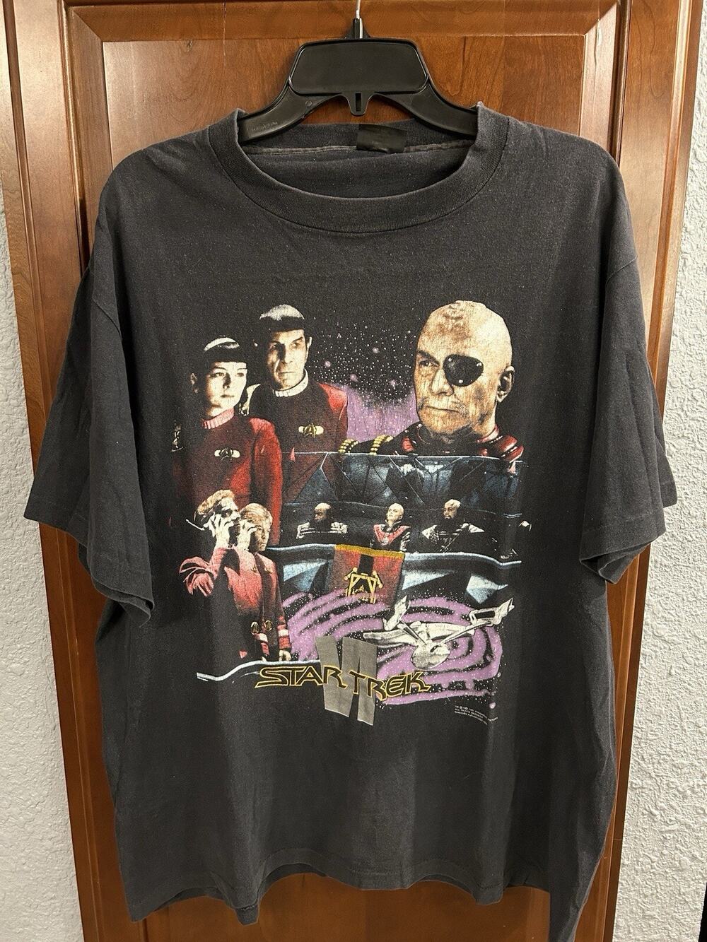 Vintage 1991 Star Trek‎ VI Paramount Pictures Size XL T-shirt Changes Tag